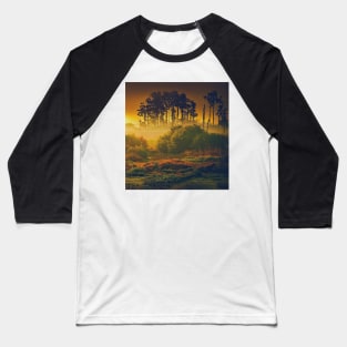 Forest Greenery Baseball T-Shirt